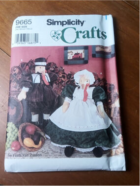 Simplicity Crafts Turkey Doll Sewing Pattern Uncut